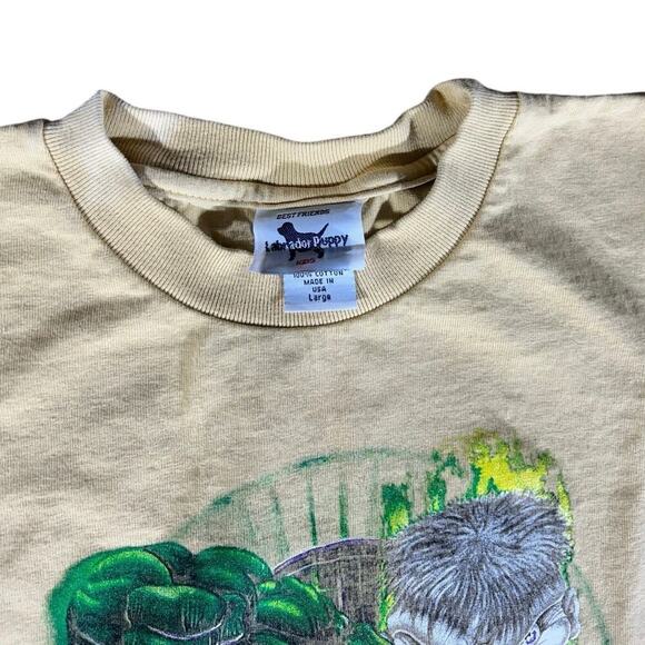 The Incredible Hulk 1990’s Vintage Tan Bleach T-shirt - Picture 5 of 5